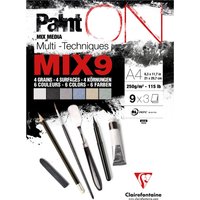 Clairefontaine Zeichenpapierblock PAINT, ON MIX9, DIN A4 – Bild 2