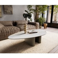 DELIFE Edge Couchtisch Keramik Titan