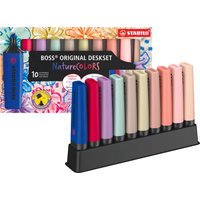 STABILO Textmarker BOSS ORIGINAL NatureCOLORS, 10er Tischset