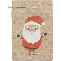 folia Jutesack, Weihnachtsmann, (B)170 x (H)250 mm
