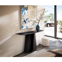Konsolentisch Edge Boot 140x40 cm Keramik Laminam Nero Greco Anthrazit Livos Metall Schwarz – Bild 2