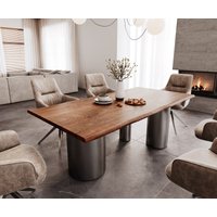 DELIFE Edge Esstisch Akazie Braun – Bild 2