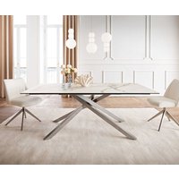 DELIFE Edge Esstisch Keramik Edelstahl