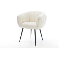 DELIFE Jada-Flex Esszimmerstuhl Schwarz Weiß