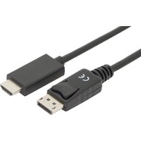 DIGITUS DisplayPort 1.2 Adapterkabel, DP - HDMI-A, 3,0 m – Bild 2