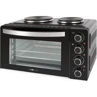 CLATRONIC Kleinküche KK 3786, mit 2 Kochplatten, schwarz