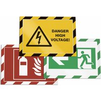 DURABLE Magnetrahmen DURAFRAME SECURITY, A4, gelb/schwarz