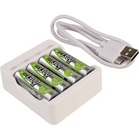 ANSMANN Ladegerät, Basic IV, mit 4 x AA Akkus 1.300 mAh – Bild 2