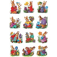 HERMA Oster-Sticker CLASSIC, Hasen nostalgisch