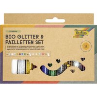 folia BIO Glitter- & Pailletten-Set Rainbow – Bild 2