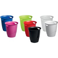 DURABLE Papierkorb TREND, 16 Liter, rund, weiß – Bild 2
