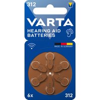 VARTA Hörgeräte Knopfzelle, Hearing Aid Batteries, 312