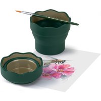 FABER-CASTELL Wasserbecher CLIC & GO, dunkelgrün – Bild 2