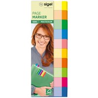 sigel Haftmarker Multicolor, 50 x 15 mm, 500 Blatt