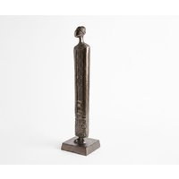 Figur Sigaro B12 x T12 x H51 cm Aluminium Mokka Bronze Gegossen