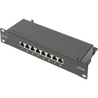 DIGITUS 10, Patch Panel Kat.6A, Klasse E, geschirmt, schwarz