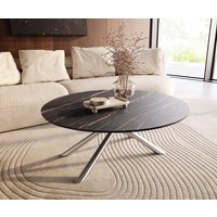 DELIFE Edge Couchtisch Rund Keramik – Bild 2