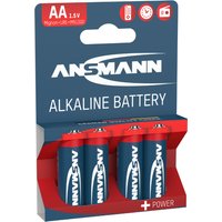 ANSMANN Alkaline Batterie, RED, Mignon AA, 4er Blister