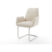 Freischwinger Zoa-Flex Cord Beige Freischwinger rund Edelstahl Taschenfederkern