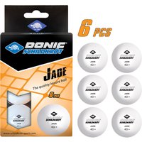 DONIC SCHILDKRÖT Tischtennisball, Jade, 6er Box, weiß