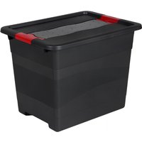 keeeper Aufbewahrungsbox, eckhart, 24 Liter, graphite/rot