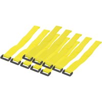 LogiLink Klett-Kabelbinder, 300 x 20 mm, gelb – Bild 2