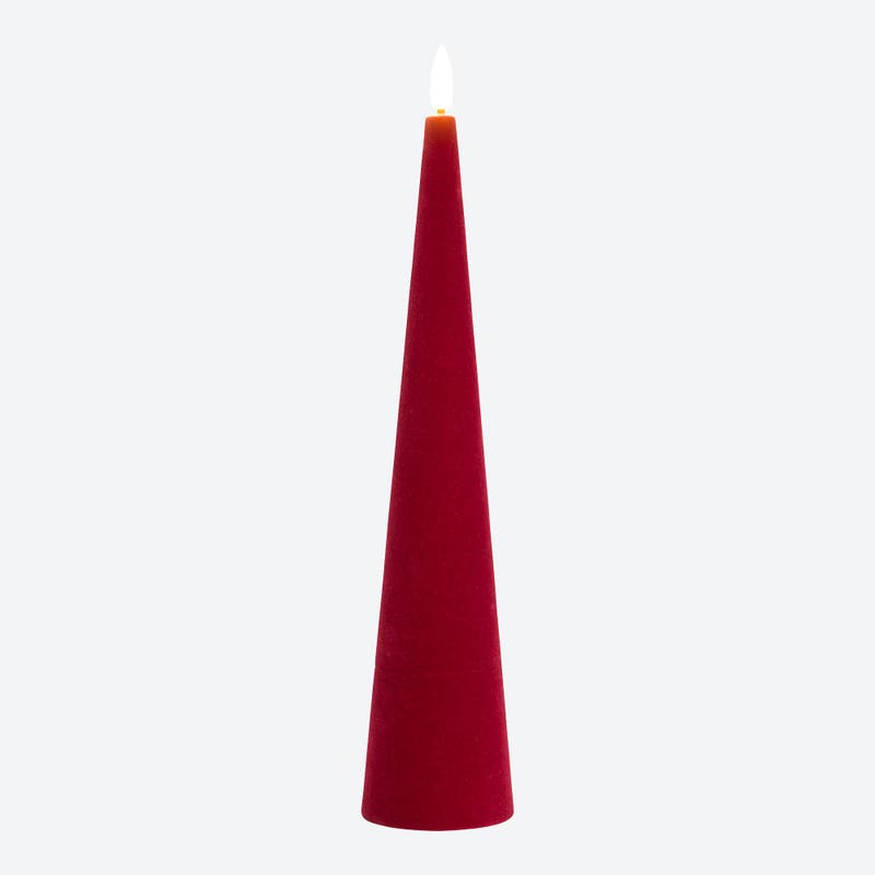 LED-Kegelkerze mit Timerfunktion, Höhe ca. 28 cm – Bild 3