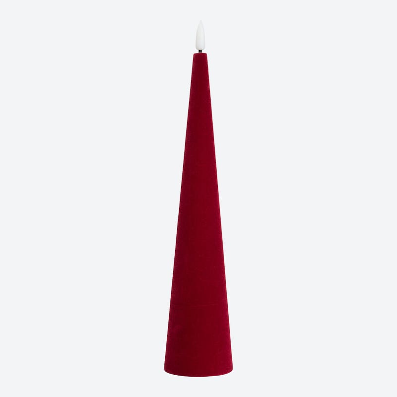 LED-Kegelkerze mit Timerfunktion, Höhe ca. 28 cm – Bild 4