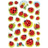 HERMA Sticker DECOR, Marienkäfer und Blume