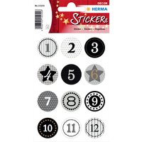 HERMA Weihnachts-Sticker DECOR, Adventskalender, grau – Bild 2