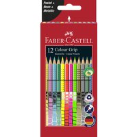 FABER-CASTELL Dreikant-Buntstifte Colour GRIP, 12er Etui