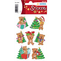 HERMA Weihnachts-Sticker DECOR, Weihnachtsbären