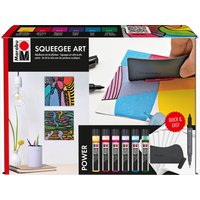 Marabu Acrylfarbe Acryl Color Squeegee Art Set Power