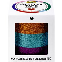 folia Deko-Klebeband Glitzer-Tape, kupfer/türkis/violett – Bild 2
