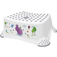 keeeper kids Tritthocker, tomek hippo, weiß mit Aufdruck