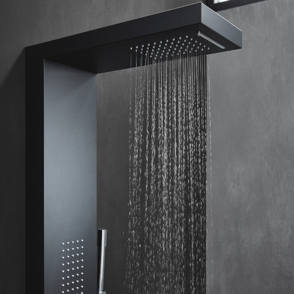 Home Deluxe 4058166040725 Duschpaneel Schwarz – Bild 3