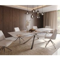 DELIFE Edge Esstisch Keramik Edelstahl – Bild 2