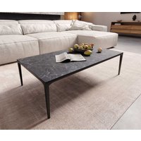 Couchtisch Levente 110x60 cm Keramik Laminam Nero Greco Anthrazit Gestell Metall Schwarz – Bild 2