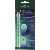 FABER-CASTELL Schreibset GRIP Flow Edition, buzzing blue