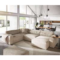 DELIFE Sirpio Ecksofa Cord Beige