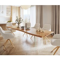 DELIFE Edge Esstisch Akazie XL