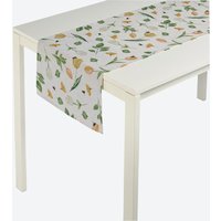 Tischläufer mit Blumen-Motiv, ca. 40x140 cm
