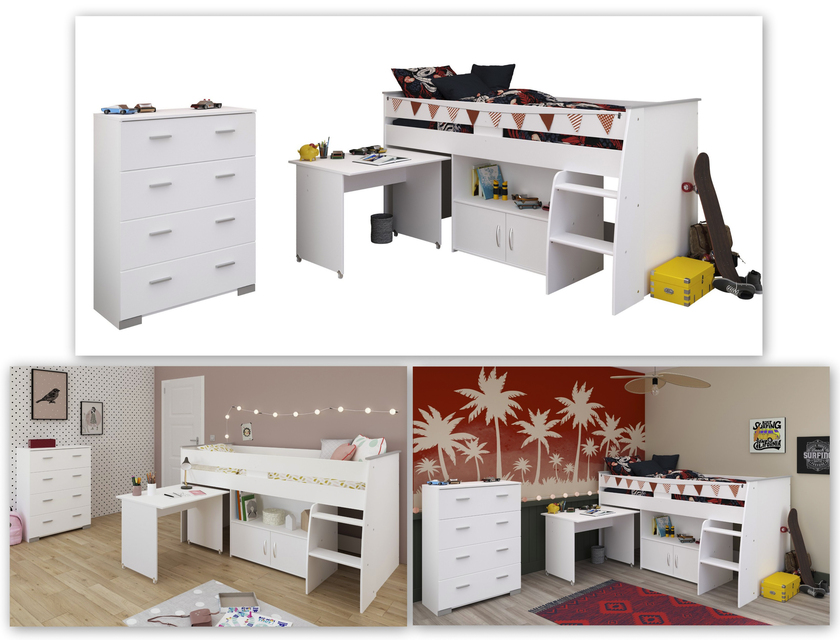 Parisot Kinderzimmer Reverse 13 2-eilig weiß – Bild 5