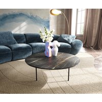 DELIFE Edge Couchtisch Rund Keramik