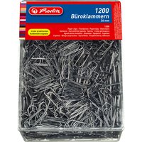 herlitz Büroklammern, aus Metall, verzinkt, 26 mm – Bild 2