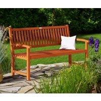 Deuba Gartenbank Maxima Eukalyptusholz FSC -zertifiziert 152x55x92cm – Bild 2