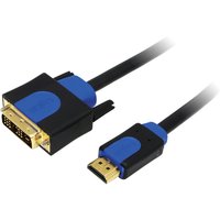 LogiLink HDMI Kabel High Speed, HDMI - DVI-D, 2 m