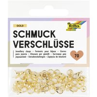 folia Schmuckverschluss-Set, 70-teilig, gold – Bild 2