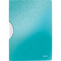 LEITZ Klemmhefter WOW ColorClip, DIN A4, PP, eisblau – Bild 2