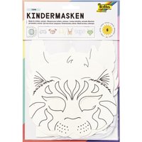 folia Kindermasken, Tiere, aus Pappe, 6 Motive sortiert